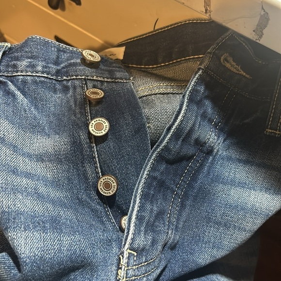 Kan Can Ultra High Rise Button Fly 90's Wide Leg Jeans Size 11/29 - Picture 10 of 11